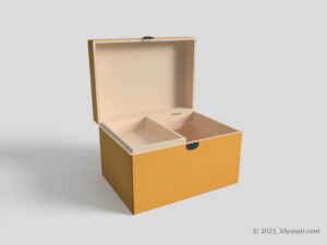 開いた救急箱の3Dモデル
