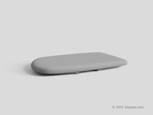 畳んだアイロン台の3Dモデル