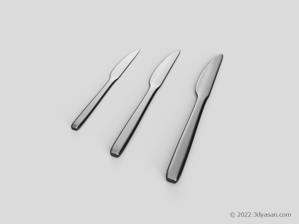 ナイフの3Dモデル