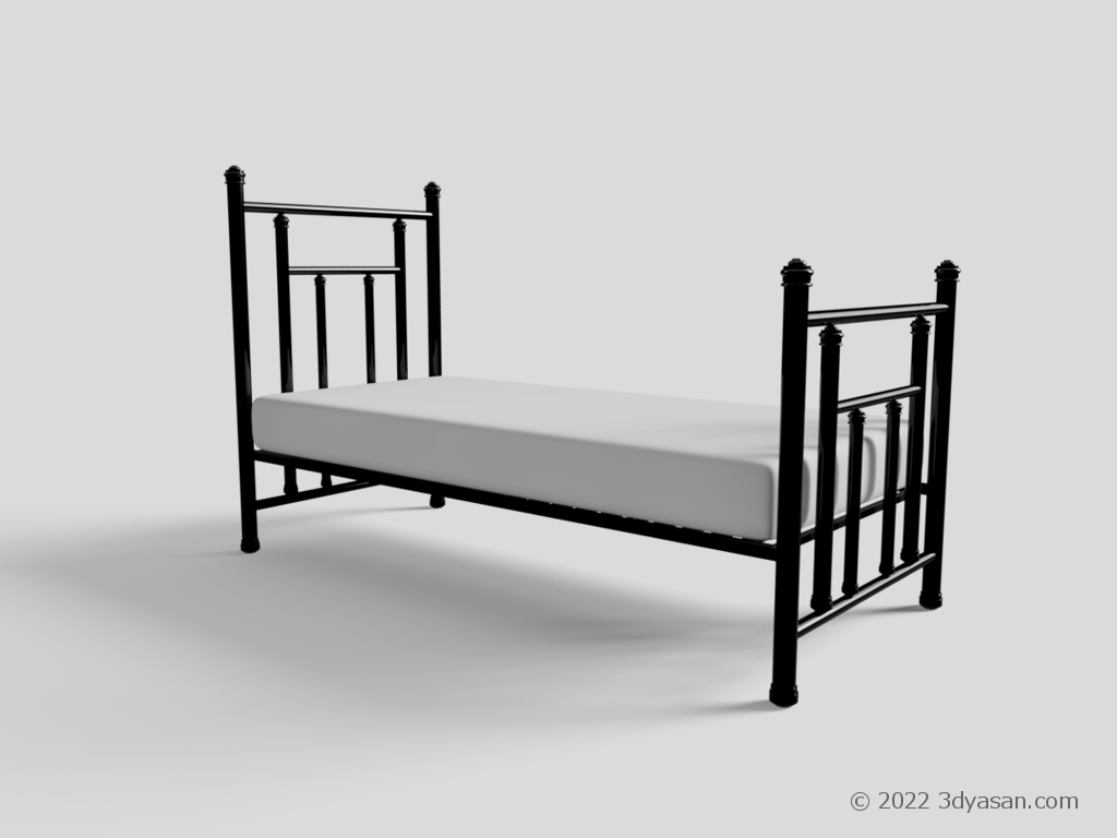 シングルベッドの3Dモデル
