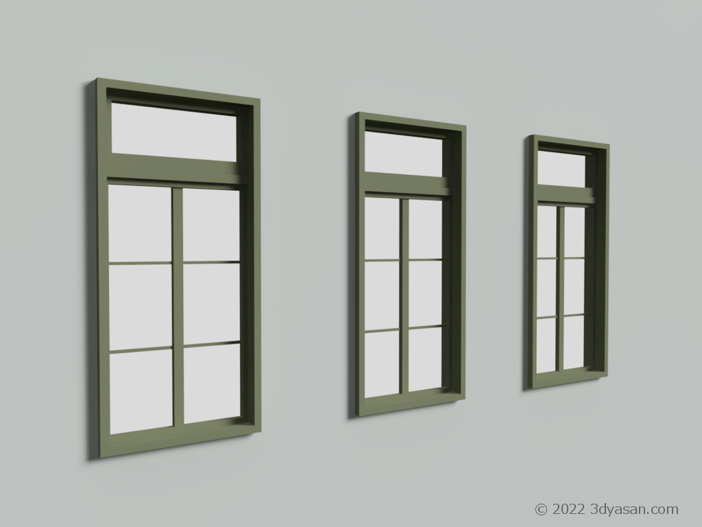 窓の3Dモデル