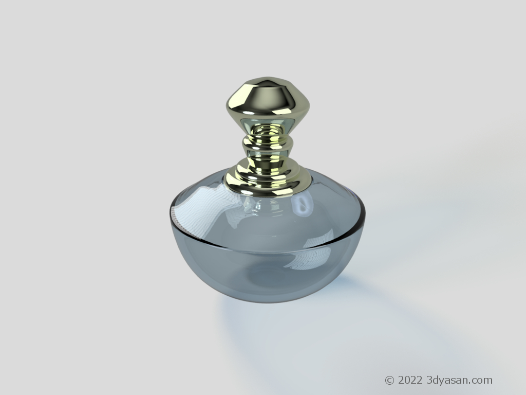 香水瓶の3Dモデル