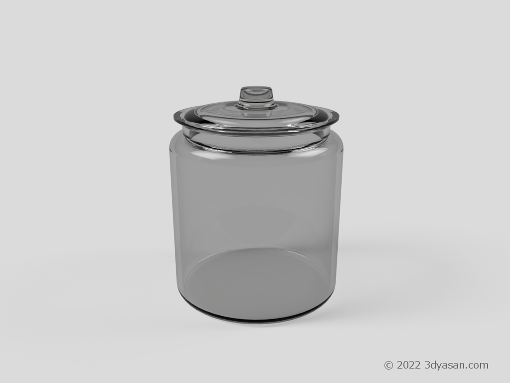 ビン（容器）の3Dモデル