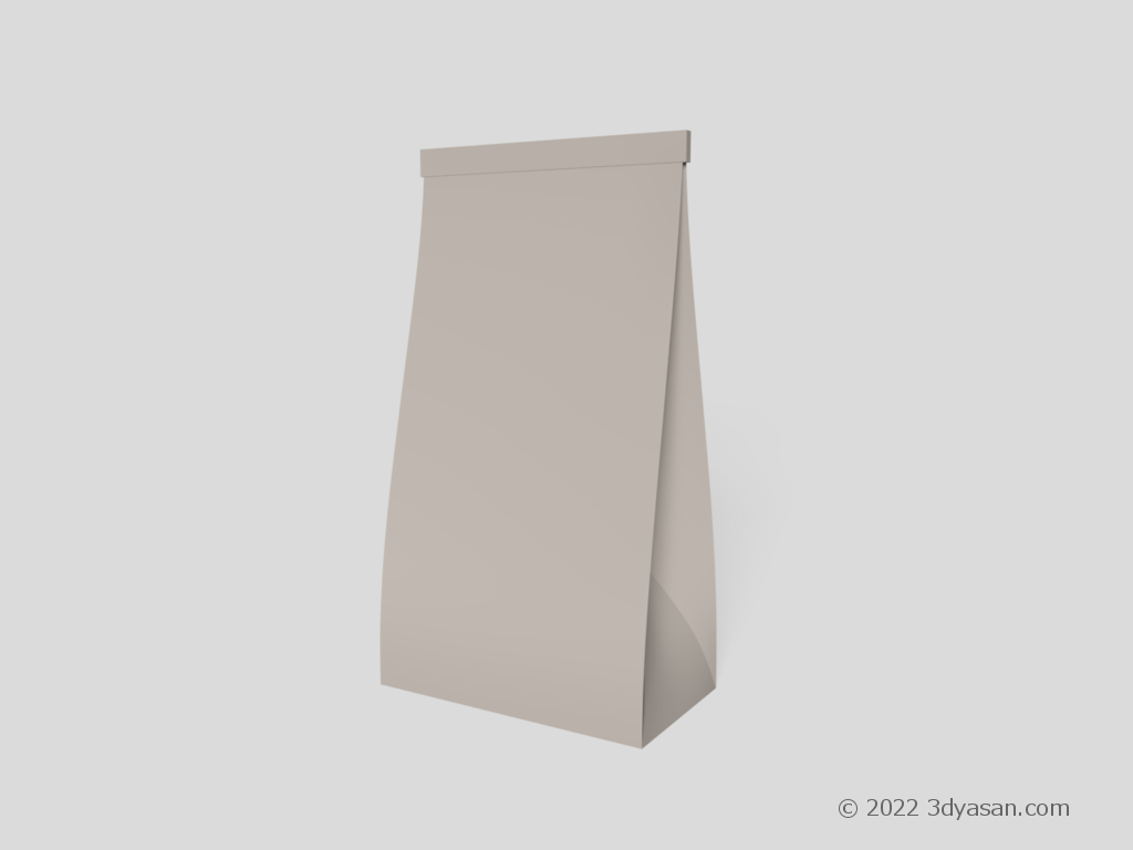 紙袋の3Dモデル