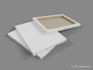 キャンバスの3Dモデル