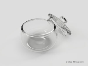 シュガーポットの3Dモデル