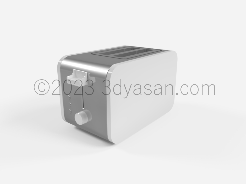 ポップアップトースターの3Dモデル